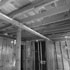 Some of the original framing in the kitchen and dining area