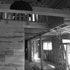 Stairs are removed, and the kitchen and dining area are gutted