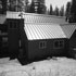 Front of the cabin with the new addition